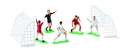 Soccer Player and Goals Cake Topper Set